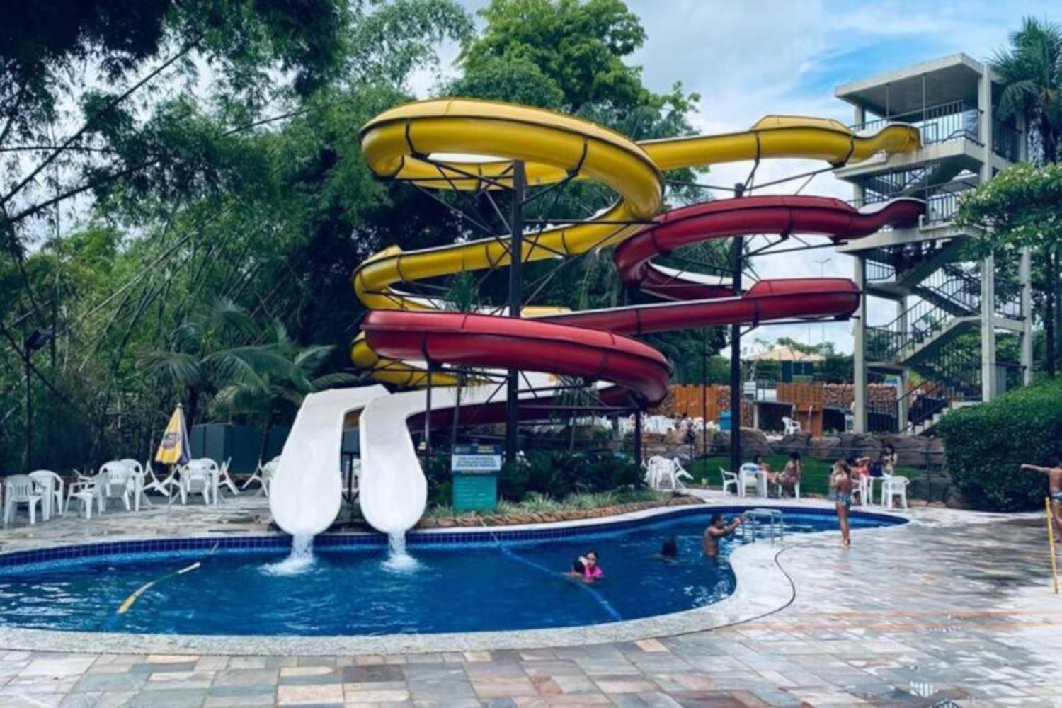 Caldas Novas, Golden Dolphin Grand Hotel, Quarto Sala Cozinha Aconchegante, Ap 361 エクステリア 写真