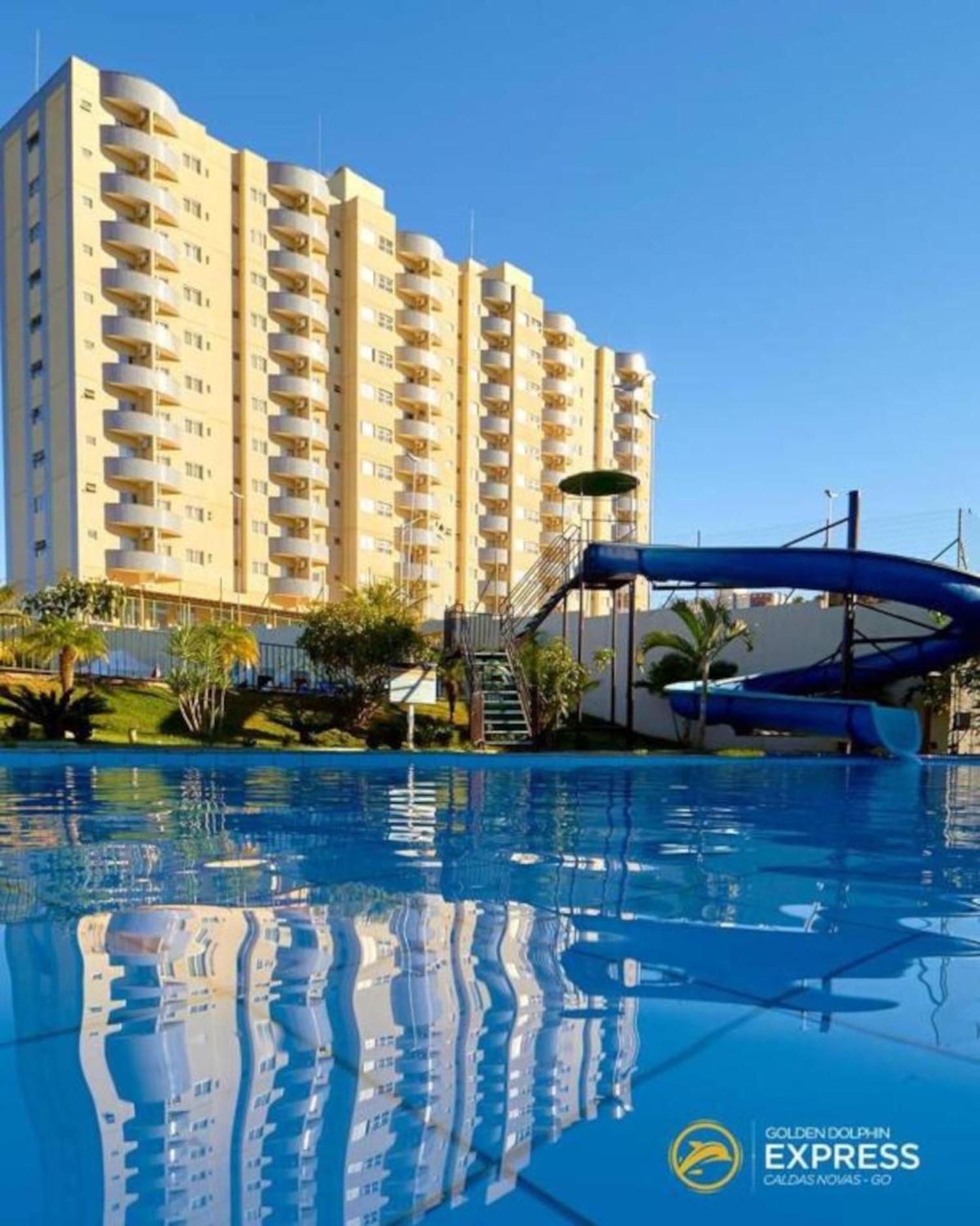 Caldas Novas, Golden Dolphin Grand Hotel, Quarto Sala Cozinha Aconchegante, Ap 361 エクステリア 写真