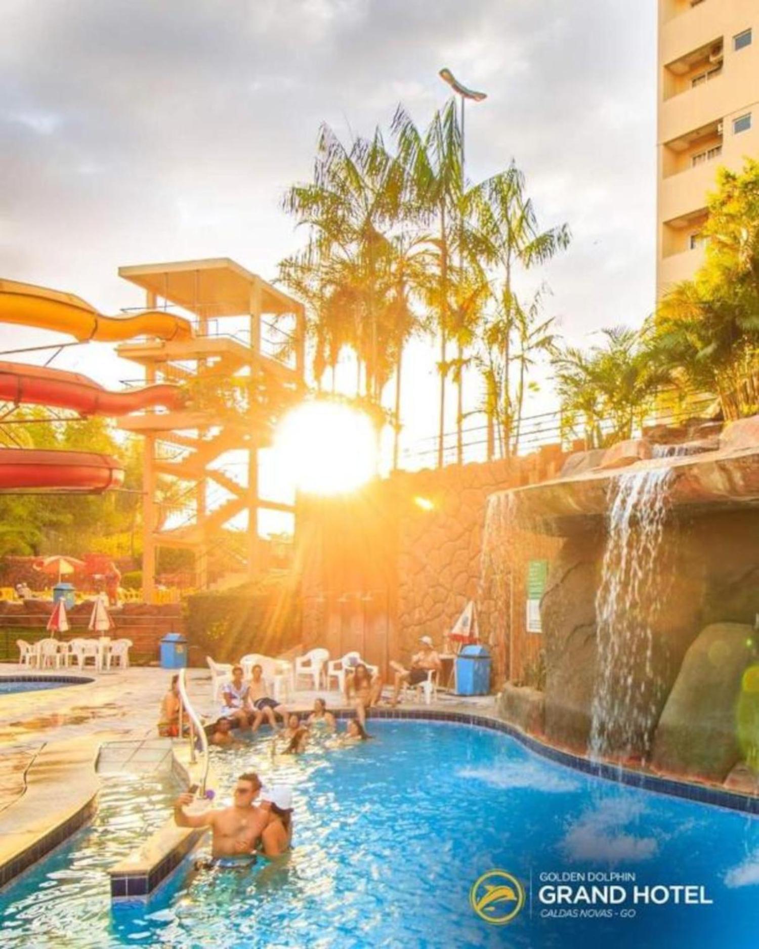 Caldas Novas, Golden Dolphin Grand Hotel, Quarto Sala Cozinha Aconchegante, Ap 361 エクステリア 写真